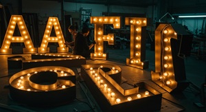 Объемные буквы в рекламе и интерьере: стиль, заметность, эффективность 38